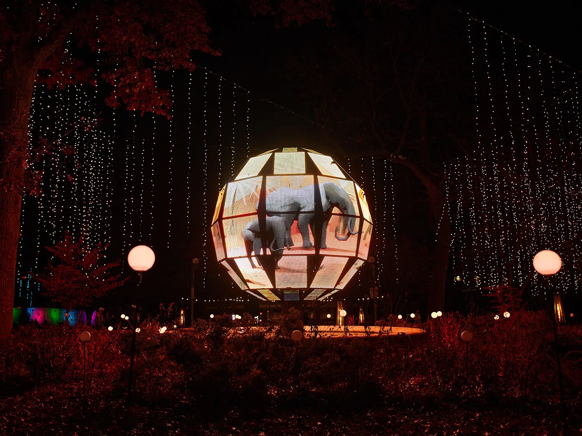 Municipal LED display at the Philadelphia Zoo